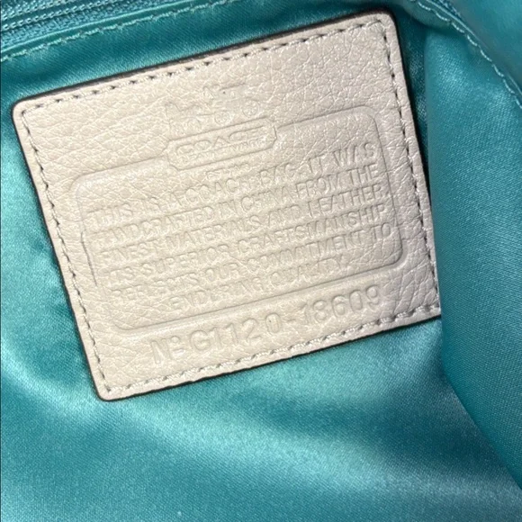 Coach Madison Leather Lindsey Satchel — Pebbled Dove Gray (Style G1120-18609)